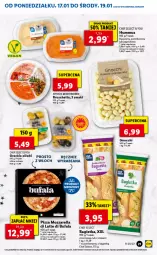 Gazetka promocyjna Lidl - GAZETKA - Gazetka - ważna od 19.01 do 19.01.2022 - strona 21 - produkty: Mozzarella, Hummus, Por, Mus, Oliwki, Gnocchi, Pizza, Fa