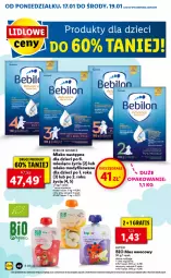 Gazetka promocyjna Lidl - GAZETKA - Gazetka - ważna od 19.01 do 19.01.2022 - strona 42 - produkty: Piec, Por, Mus, Gra, Mleko modyfikowane, O nas, Dzieci, Mleko, LG, Fa, BEBILON