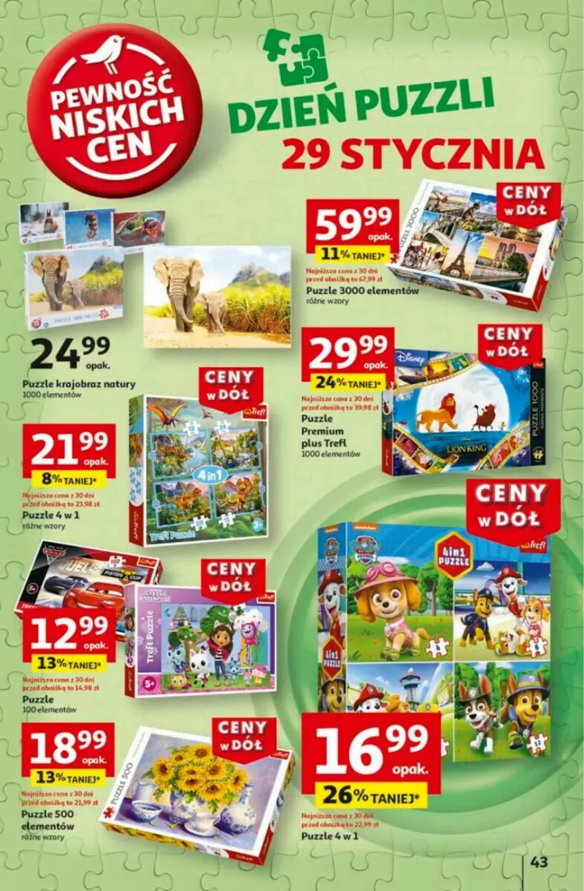 Gazetka promocyjna Auchan - ważna 23.01 do 29.01.2025 - strona 47 - produkty: Puzzle