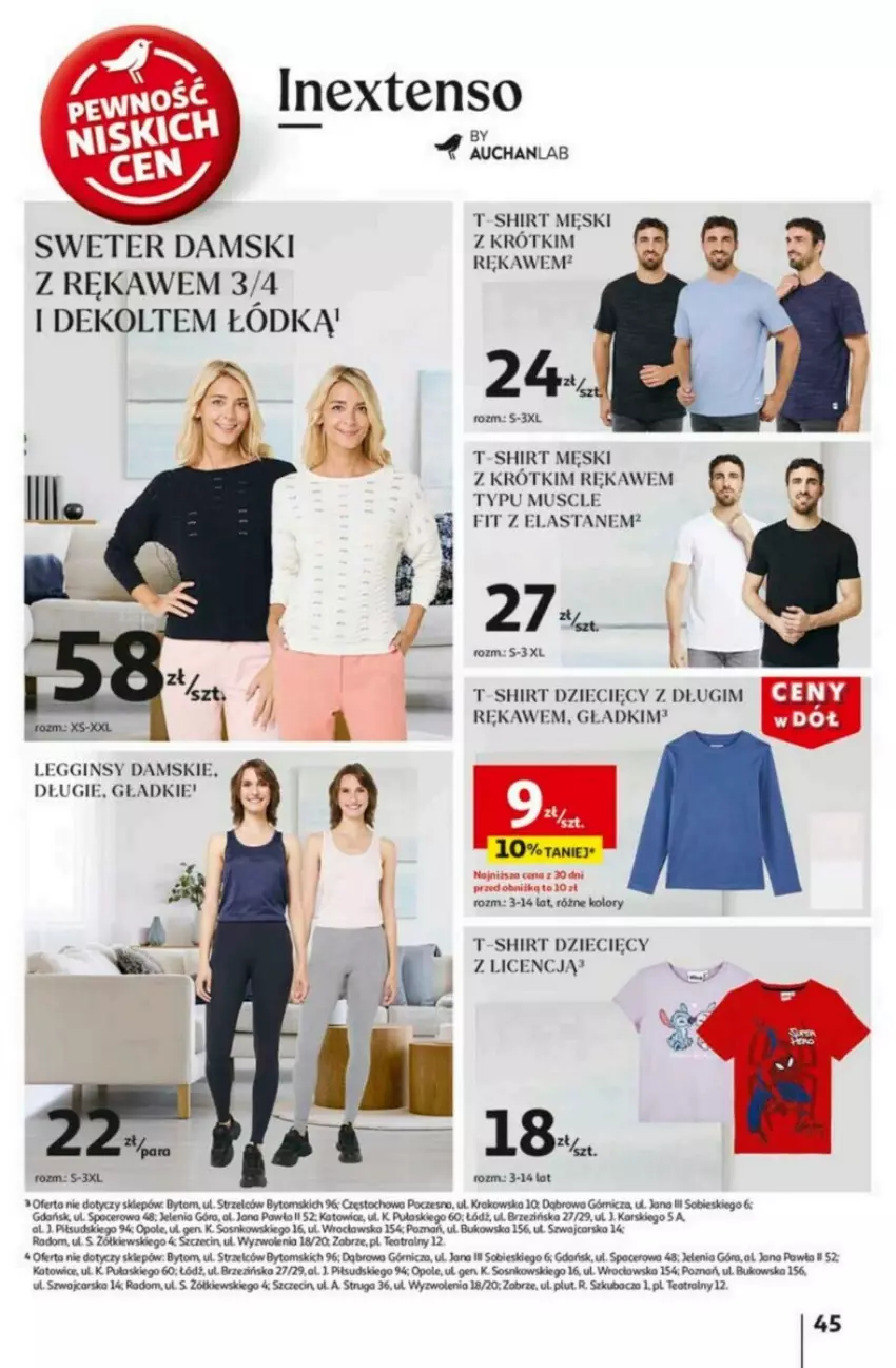 Gazetka promocyjna Auchan - ważna 23.01 do 29.01.2025 - strona 49 - produkty: Acer, Cars, Dzieci, Fa, Gin, Legginsy, Mus, Sos, Sweter, T-shirt