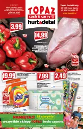 Gazetka promocyjna Topaz - Gazetka - Gazetka - ważna od 01.09 do 01.09.2021 - strona 1 - produkty: Rum, Gin, Papier, Proszek do prania, Papier toaletowy, Lody, Vizir, Waga