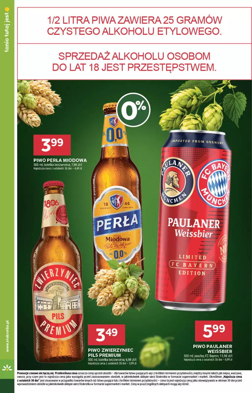 Gazetka promocyjna Stokrotka - Market - ważna 26.06 do 02.07.2025 - strona 18 - produkty: Gra, Mięso, Owoce, Perła, Piwa, Piwo, Warzywa