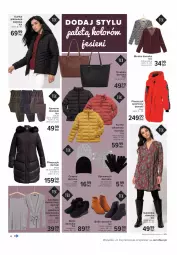 Gazetka promocyjna Carrefour - Gazetka Modne trendy - Gazetka - ważna od 24.10 do 24.10.2021 - strona 4 - produkty: Spódnica, Torebka, Por, Kardigan, Kurtka, Czapka, Płaszcz, Sport, Spodnie, Sukienka, Botki
