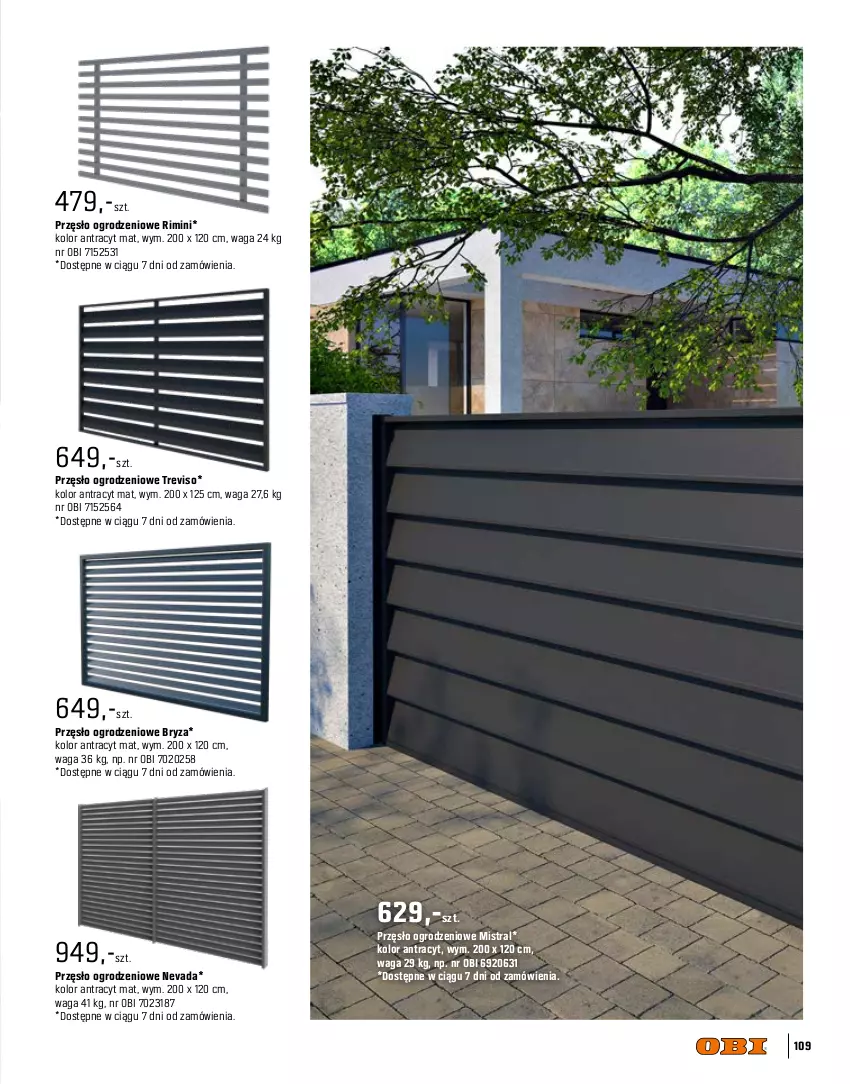 Gazetka promocyjna Obi - Gazetka OBI - ważna 09.03 do 15.10.2024 - strona 109 - produkty: Bryza, Waga