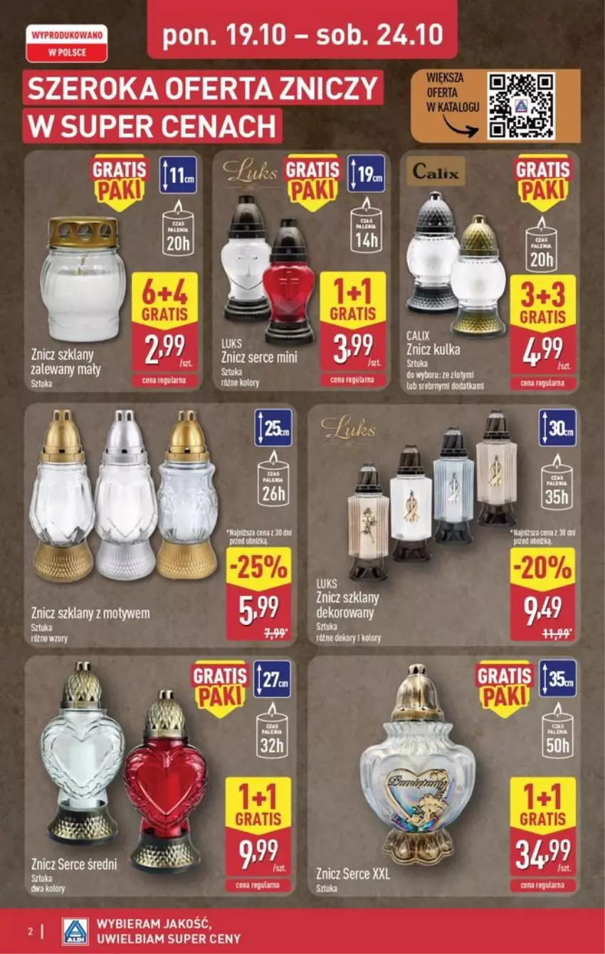 Gazetka promocyjna Aldi - Przygotuj się na kolejny tydzień! - ważna 21.10 do 24.10.2026 - strona 2 - produkty: Gra, Ser, Znicz