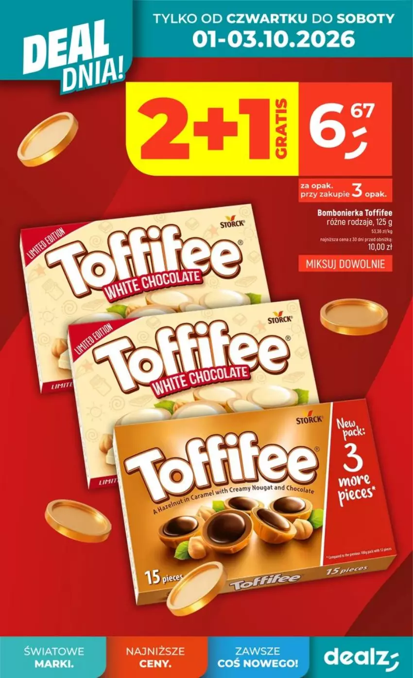 Gazetka promocyjna Dealz - DEAL DNIA - ważna 01.10 do 07.10.2026 - strona 2 - produkty: Toffifee