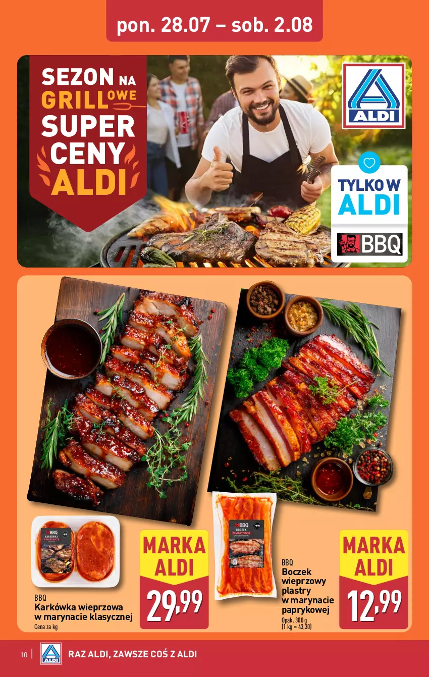 Gazetka promocyjna Aldi - Oferta weekendowa - ważna 31.07 do 02.08.2025 - strona 10 - produkty: Boczek, Boczek wieprzowy, Karkówka wieprzowa