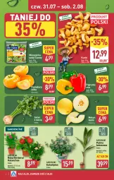 Gazetka promocyjna Aldi - Oferta weekendowa - Gazetka - ważna od 02.08 do 02.08.2025 - strona 4 - produkty: Sok, Gerber, Róża, Papryka, Kalanchoe, Palma, Sałat, Mieszanka sałat, Pomidory, Melon, Kokos