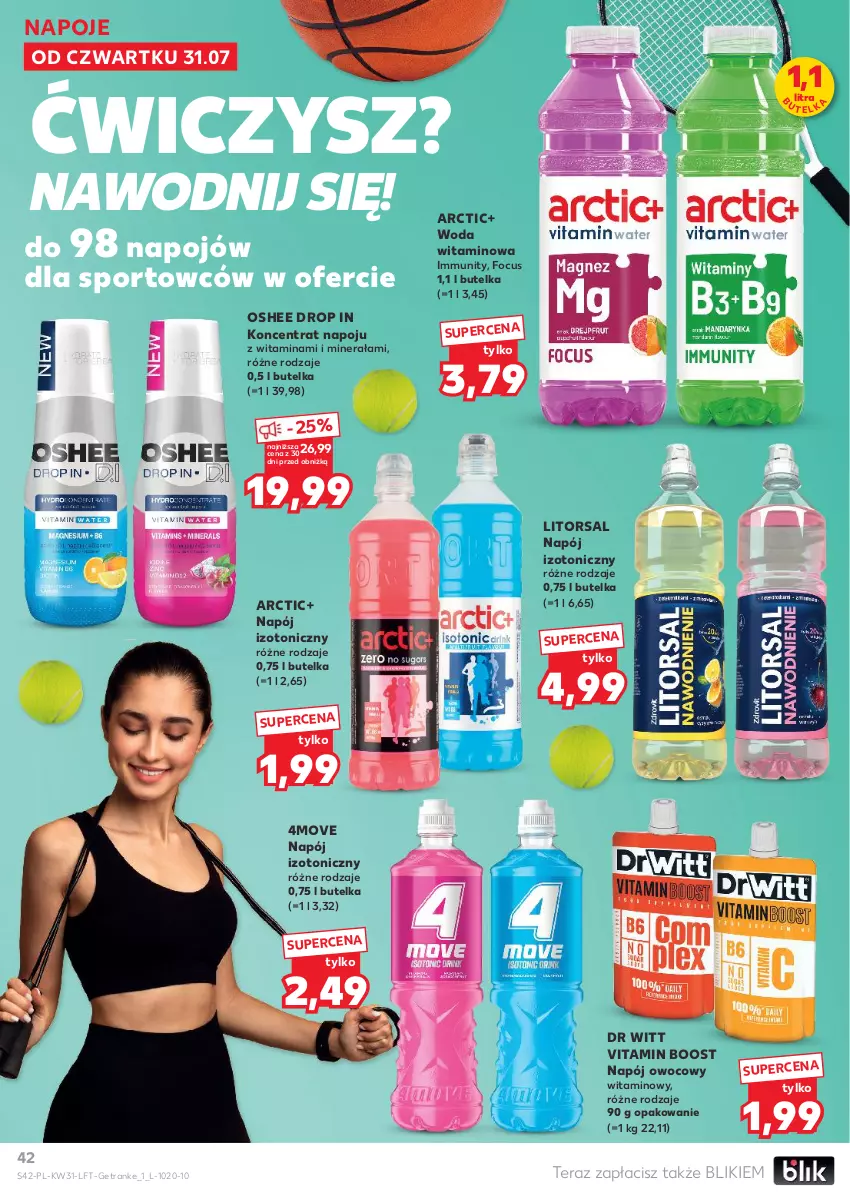 Gazetka promocyjna Kaufland - Gazetka tygodnia - ważna 31.07 do 06.08.2025 - strona 42 - produkty: Napój, Napój izotoniczny, Napoje, Oshee, Por, Sport, Tera, Tran, Woda