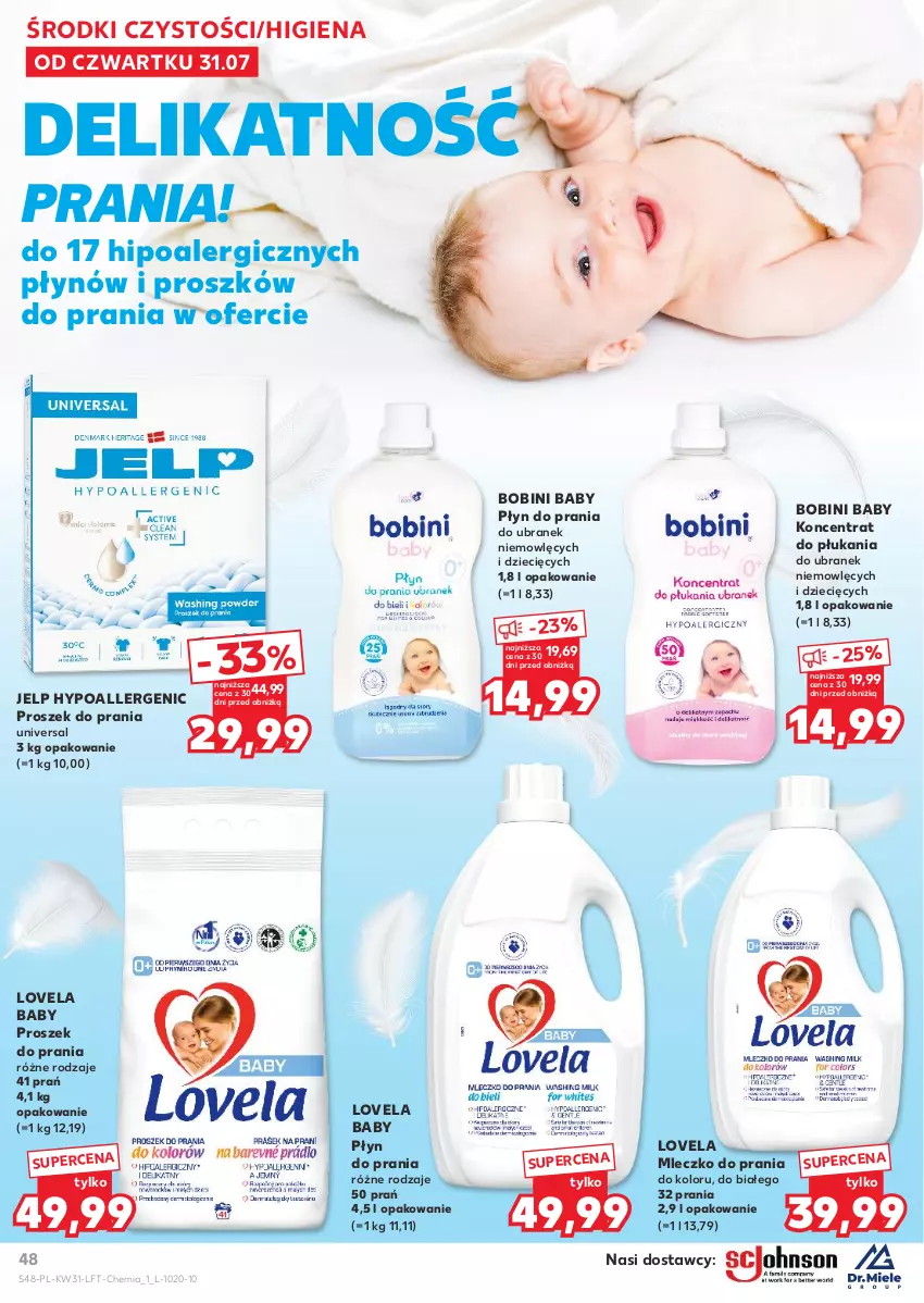 Gazetka promocyjna Kaufland - Gazetka tygodnia - ważna 31.07 do 06.08.2025 - strona 48 - produkty: Dzieci, Lovela, Mleczko, Mleczko do prania, Płyn do prania, Proszek do prania
