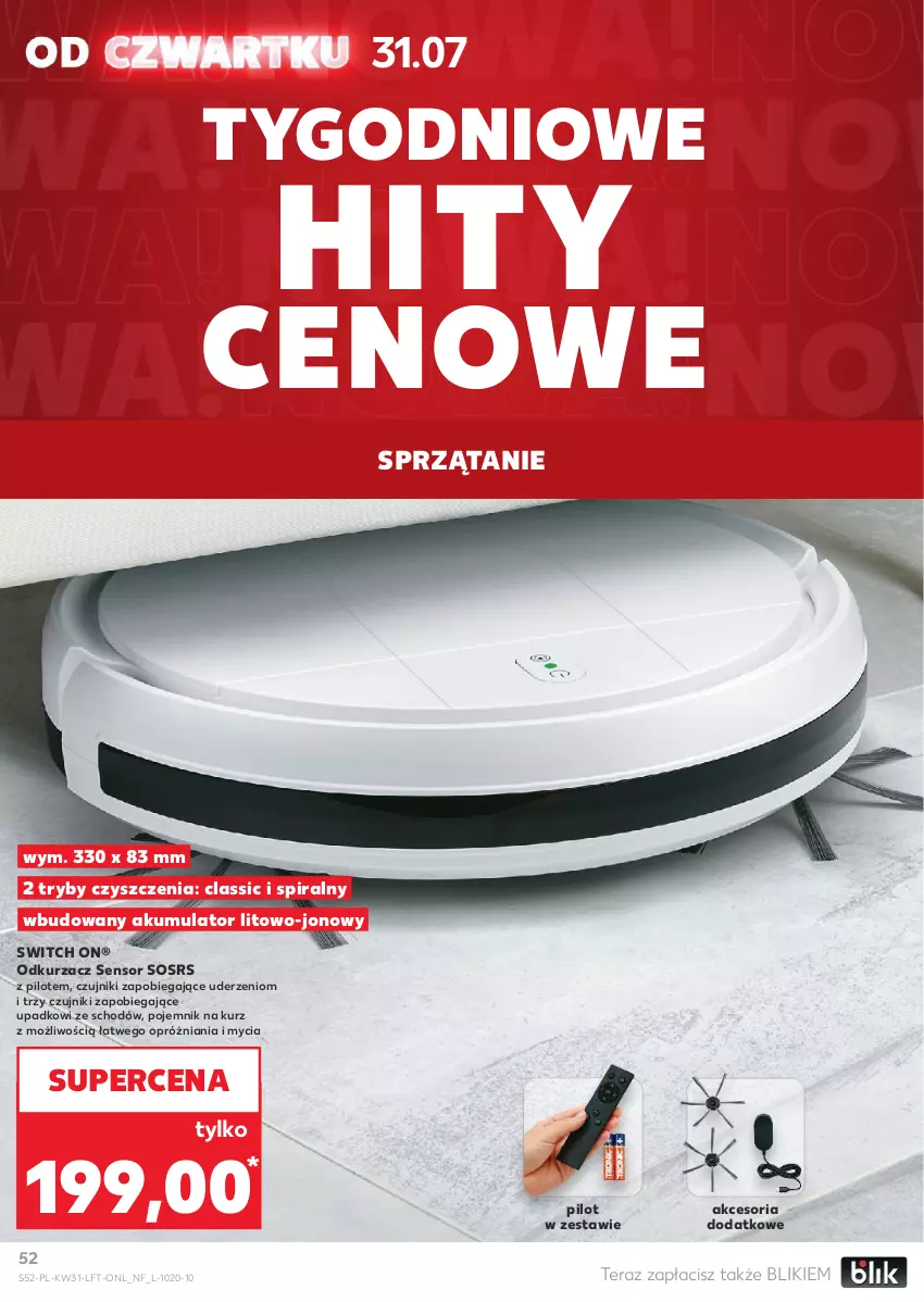 Gazetka promocyjna Kaufland - Gazetka tygodnia - ważna 31.07 do 06.08.2025 - strona 52 - produkty: Akumulator, Odkurzacz, Pojemnik, Sos, Sprzątanie, Tera