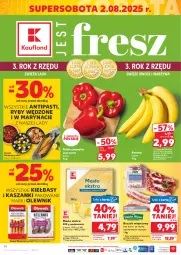 Gazetka promocyjna Kaufland - Gazetka tygodnia - Gazetka - ważna od 06.08 do 06.08.2025 - strona 14 - produkty: Banany, Warzywa, Gra, Papryka czerwona, Papryka, Boczek, Owoce, Waga, Grunt, Kasza, Masło, Olej, Olewnik, Boczek wieprzowy