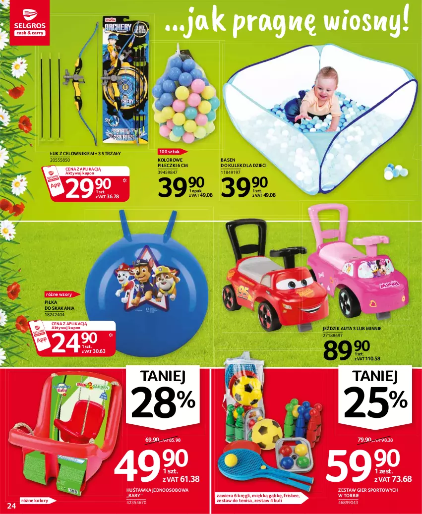 Gazetka promocyjna Selgros - Oferta przemysłowa - ważna 06.04 do 14.04.2021 - strona 24 - produkty: Dzieci, Huśtawka, Minnie, Por, Sport