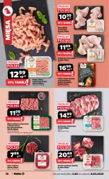 Gazetka promocyjna Netto - Od Poniedziałku - Gazetka - ważna od 08.03 do 08.03.2025 - strona 12 - produkty: Kurczak, Mięso mielone, Por, Tatar wołowy, Karkówka wieprzowa, Skrzydełka z kurczaka, Mięso