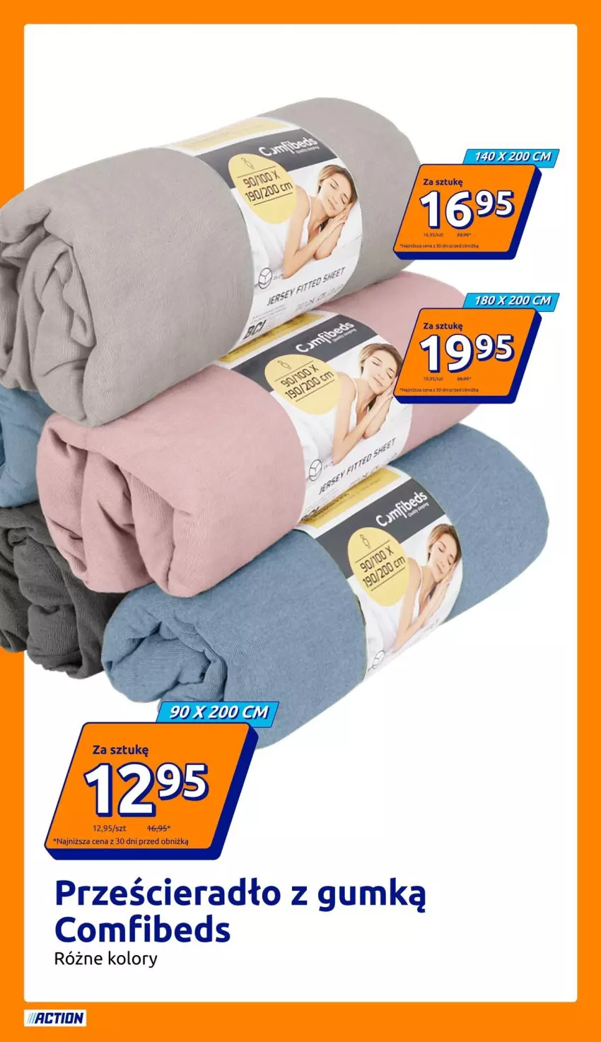 Gazetka promocyjna Action - Gazetka tydzień 34 2026 - ważna 19.08 do 25.08.2026 - strona 17 - produkty: Prześcieradło