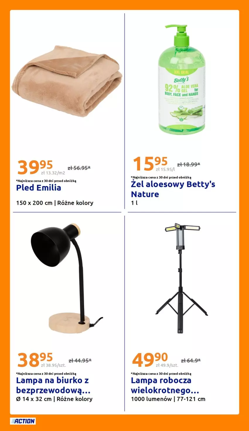 Gazetka promocyjna Action - Gazetka tydzień 34 2026 - ważna 19.08 do 25.08.2026 - strona 33 - produkty: Biurko, Body, Fa, Lampa, Pled