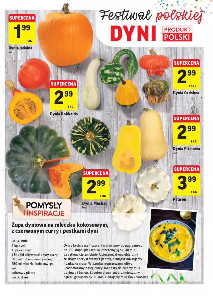 Gazetka promocyjna Intermarche - Gazetka promocyjna - ważna 28.09 do 04.10.2021 - strona 11 - produkty: Bulion, Kokos, Lion, Mleczko, Mus, Pestki dyni, Piec, Piekarnik, Pieprz, Sól, Stek, Top, Zupa