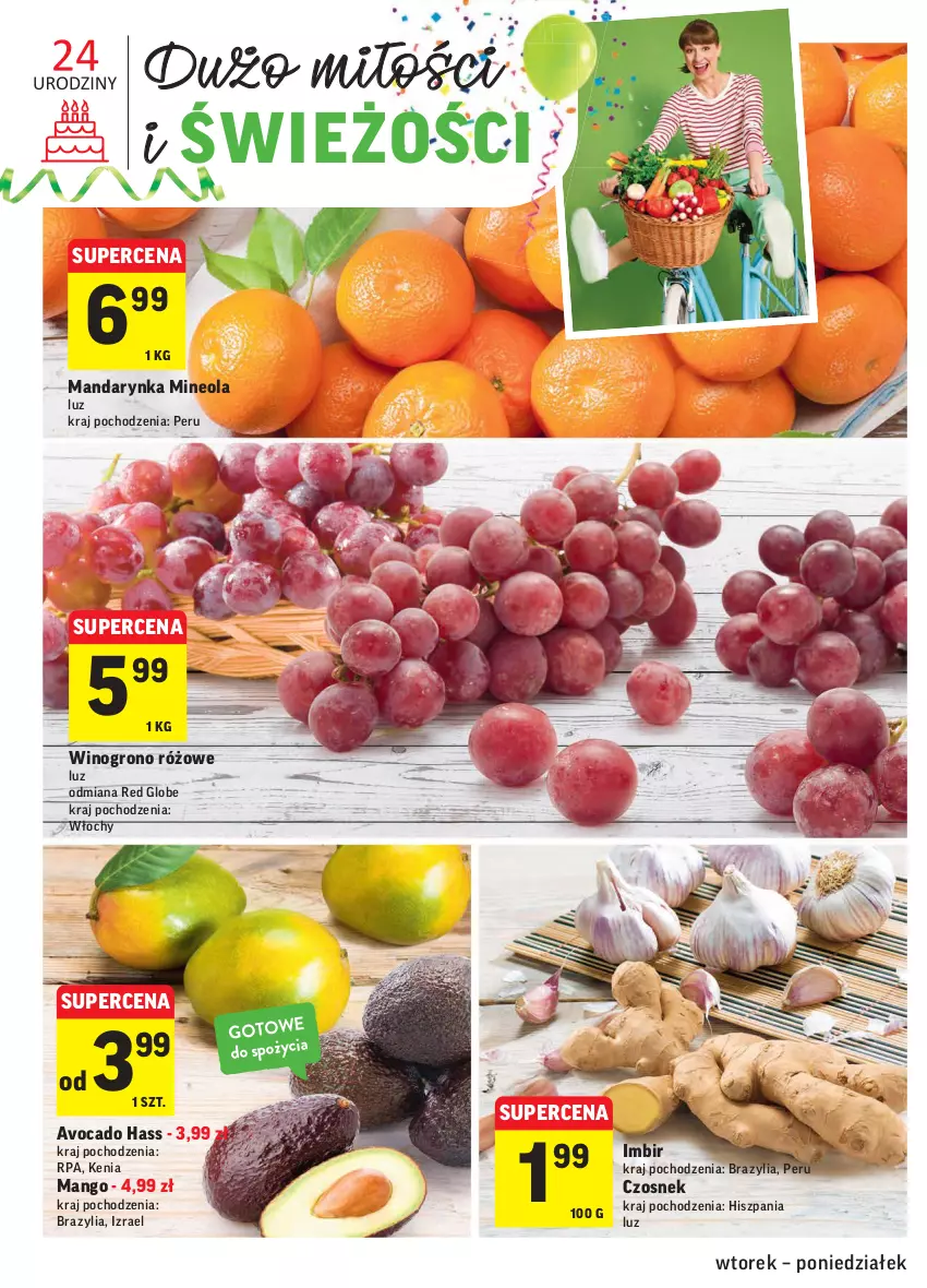 Gazetka promocyjna Intermarche - Gazetka promocyjna - ważna 28.09 do 04.10.2021 - strona 12 - produkty: Avocado, Czosnek, Imbir, Mango, Wino