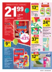 Gazetka promocyjna Intermarche - Gazetka promocyjna - Gazetka - ważna od 04.10 do 04.10.2021 - strona 42 - produkty: Sól, Pampers, Tablet, Proszek do prania, Ręcznik, Somat, Dzieci, Fairy, Zmywarki, Ariel, Kapsułki do prania, Tabletki do zmywarki, Fa