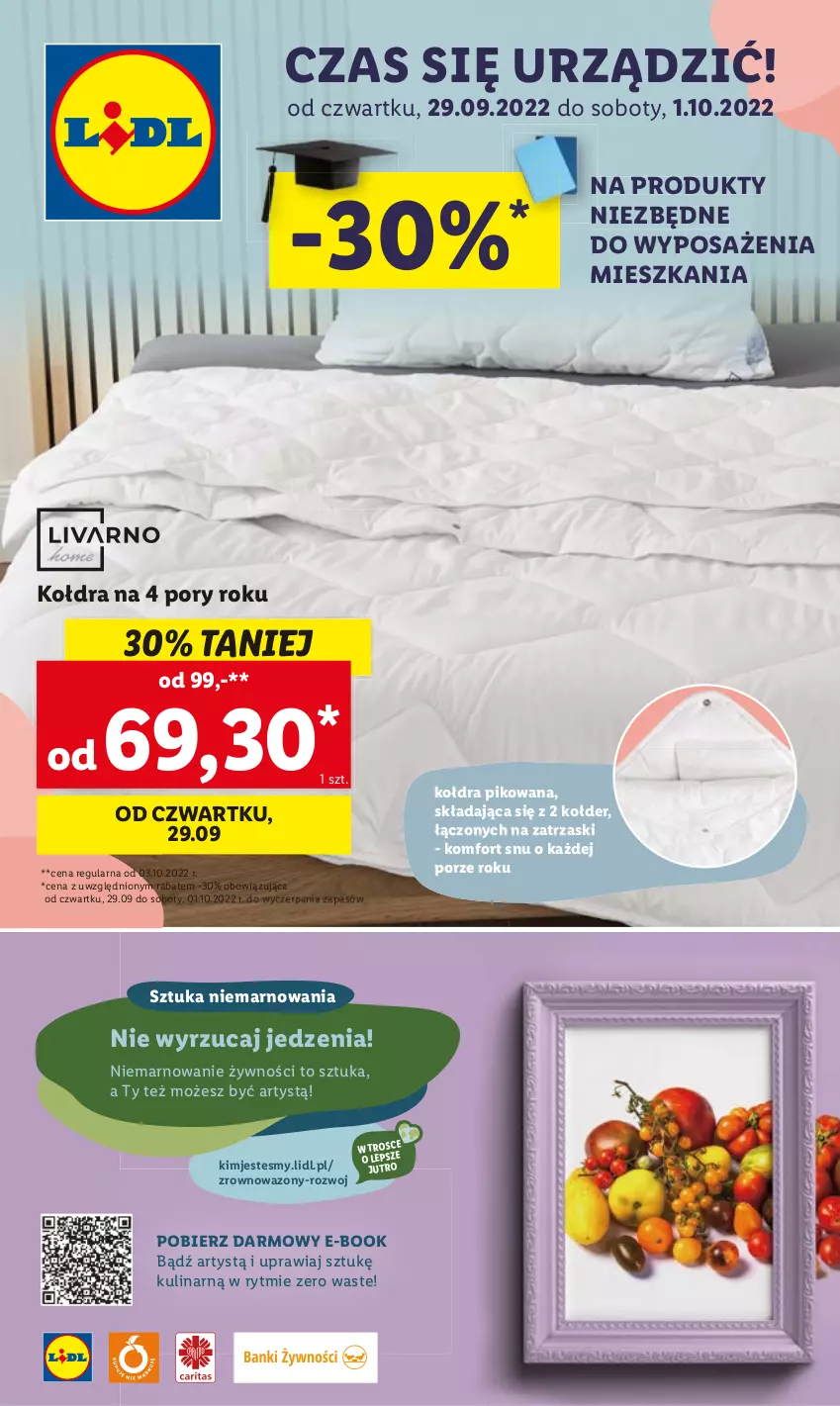 Gazetka promocyjna Lidl - GAZETKA - ważna 29.09 do 01.10.2022 - strona 48 - produkty: Kołdra, Por, Wazon