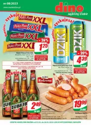 Gazetka promocyjna Dino - Gazetka - Gazetka - ważna od 28.02 do 28.02.2023 - strona 1 - produkty: Piwo, Sok, JBL, Napój energetyczny, Prince Polo, Napój, Kiełbasa, Kiełbasa śląska