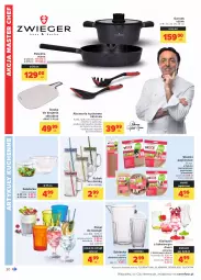 Gazetka promocyjna Carrefour - Gazetka Carrefour - Gazetka - ważna od 15.05 do 15.05.2021 - strona 30 - produkty: Makaron, Sok, Dzbanek, Papier, Garnek, Tłuczek, Salaterka, Trzepaczka, Deska do krojenia, Szczypce, Szklanka, Kubek, Kieliszek, Patelnia