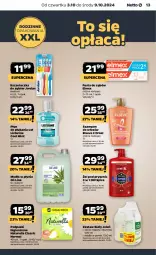 Gazetka promocyjna Netto - Netto Gazetka Food 40/24B - Gazetka - ważna od 09.10 do 09.10.2024 - strona 13 - produkty: Mydło w płynie, Elseve, Naturell, Listerine, Biały Jeleń, Old Spice, Szczoteczka do zębów, Pasta do zębów, L’Oréal, Płyn do płukania, Szampon, Podpaski, Mydło, Elmex, Szczoteczka, Naturella