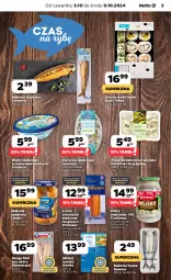 Gazetka promocyjna Netto - Netto Gazetka Food 40/24B - Gazetka - ważna od 09.10 do 09.10.2024 - strona 3 - produkty: Sos, Tusz, Panga, Sushi, Koreczki śledziowe, Mintaj, Lisner