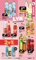 Gazetka promocyjna Netto - Od Poniedziałku - Gazetka - ważna od 26.04 do 26.04.2026 - strona 27 - produkty: Sok, Gra, Ice tea, Coca-Cola, Napoje, Oranżada, Hellena, Lipton, Napój izotoniczny, Napój gazowany, Tymbark, Limonka, Kubuś Waterrr, Kubuś, Arbuz, Woda, Napój, Hortex