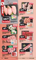 Gazetka promocyjna Netto - Od Poniedziałku - Gazetka - ważna od 26.04 do 26.04.2026 - strona 8 - produkty: Kurczak, Mięso mielone, Sok, Por, Filet z piersi kurczaka, Sokołów, Karkówka wieprzowa, Schab wieprzowy, Mięso
