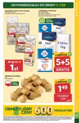 Gazetka promocyjna Stokrotka - Market - Gazetka - ważna od 07.08 do 07.08.2024 - strona 5 - produkty: Makaron, Warzywa, Por, Cukier, Ziemniaki, Owoce, Olma, Mięso