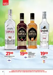 Gazetka promocyjna Topaz - Gazetka - Gazetka - ważna od 31.03 do 31.03.2021 - strona 4 - produkty: Pur, Gin, Gra, Soplica, Wódka, Krupnik, Napój