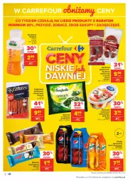 Gazetka promocyjna Carrefour - Gazetka Carrefour - Gazetka - ważna od 13.02 do 13.02.2021 - strona 2 - produkty: Krakus, Pepsi max, Piątnica, Madej Wróbel, Bonduelle, Mirinda, Pepsi, Tonik, Napój gazowany, Koreczki śledziowe, Baton, Kabanos, Batonik twarogowy, Napój, Kiełbasa, Magija, Szpinak