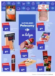 Gazetka promocyjna Carrefour - Gazetka Carrefour - Gazetka - ważna od 13.02 do 13.02.2021 - strona 38 - produkty: Piec, Krakus, Sos, Sok, Sokołów, Kiełbasa krakowska, Parówki, Szynka, Morliny, Boczek, Pstrąg, Kabanos, Kiełbasa, Olewnik, Boczek pieczony, Pstrąg łososiowy