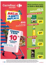 Gazetka promocyjna Carrefour - Gazetka Market Koło - Gazetka - ważna od 18.03 do 18.03.2023 - strona 1 - produkty: Piwa, Piec, Kujawski, Sól, Gra, Telefon, Papier, Kawa ziarnista, Rama, Kawa, Lavazza, Olej, Mleko