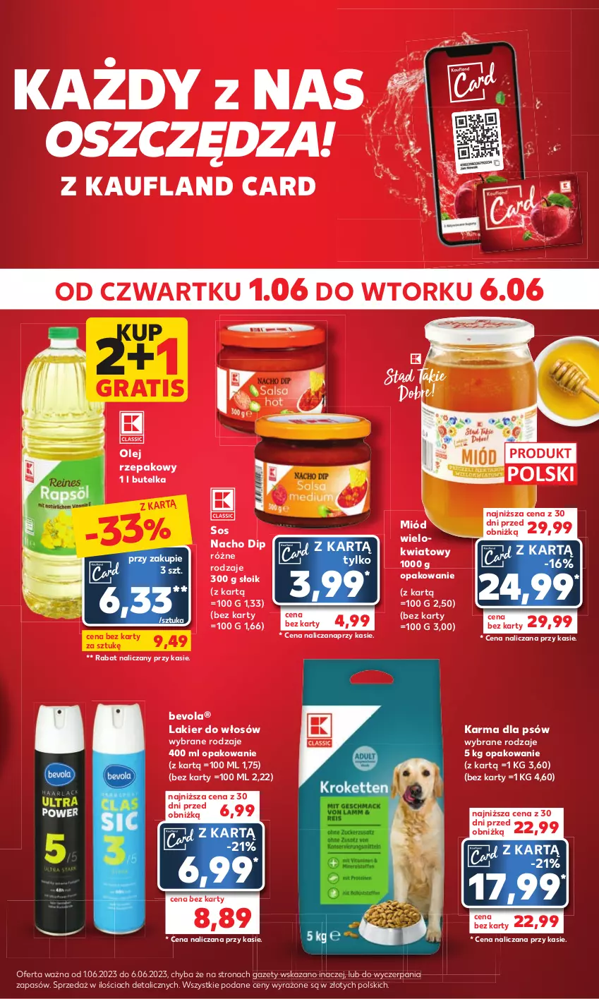 Gazetka promocyjna Kaufland - Mocny Start - ważna 05.06 do 06.06.2023 - strona 17 - produkty: Gra, Lakier, Lakier do włosów, Miód, Olej, Olej rzepakowy, Sos