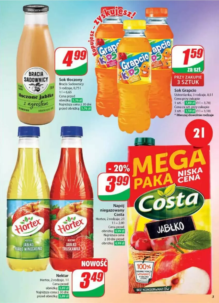 Gazetka promocyjna Dino - ważna 09.10 do 15.10.2024 - strona 23 - produkty: Gra, Hortex, Napój, Napój niegazowany, Nektar, Sok