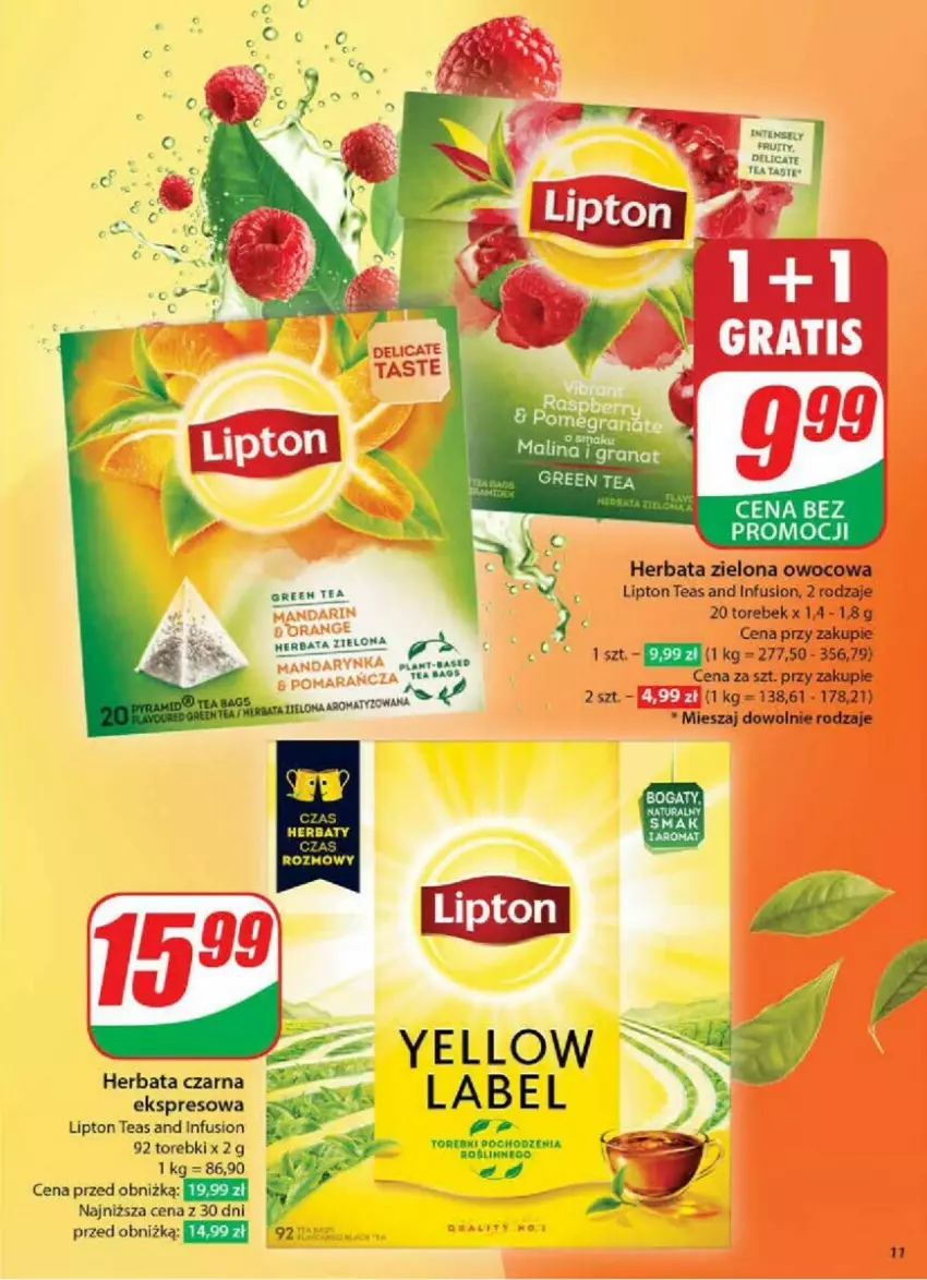 Gazetka promocyjna Dino - ważna 09.10 do 15.10.2024 - strona 3 - produkty: Fusion, Herbata, Herbata czarna, Lipton