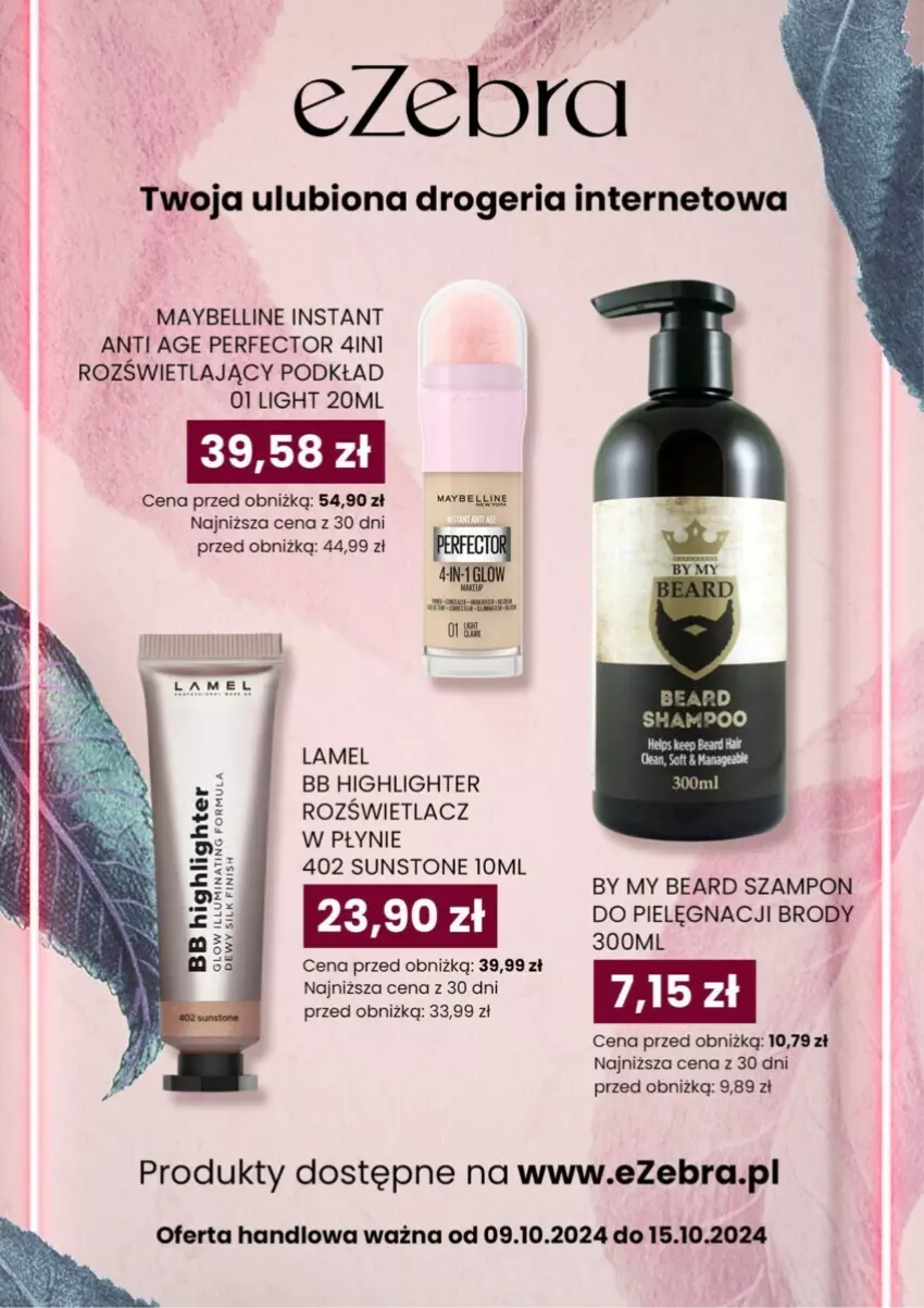 Gazetka promocyjna Dino - ważna 09.10 do 15.10.2024 - strona 61 - produkty: Bell, Finish, Maybelline, Podkład, Rozświetlacz, Szampon