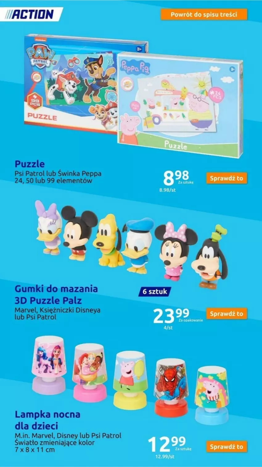 Gazetka promocyjna Action - ważna 15.11 do 21.11.2023 - strona 114 - produkty: Disney, Dzieci, Inka, Psi Patrol, Puzzle