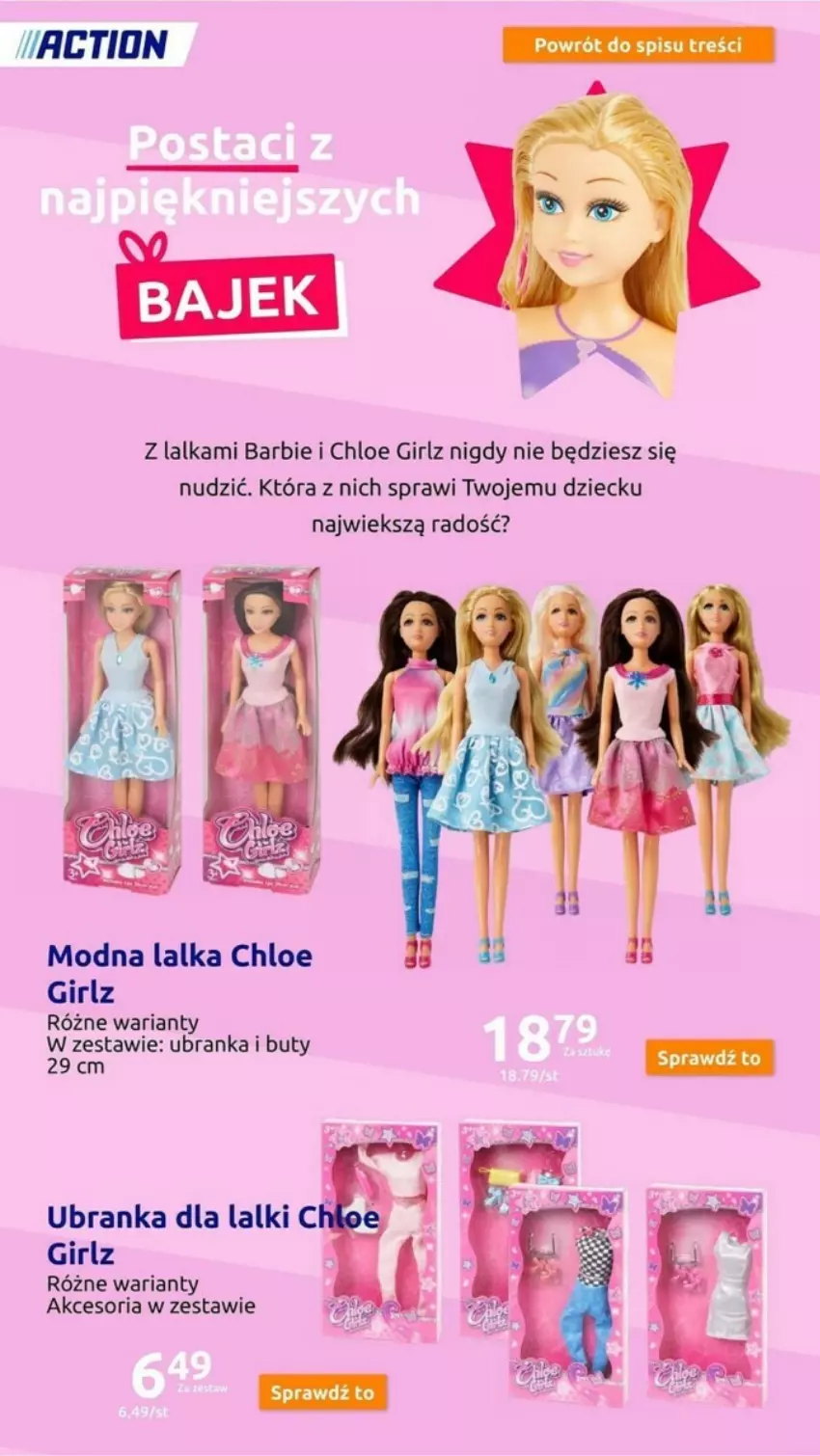 Gazetka promocyjna Action - ważna 15.11 do 21.11.2023 - strona 63 - produkty: Barbie, Buty, Lalka