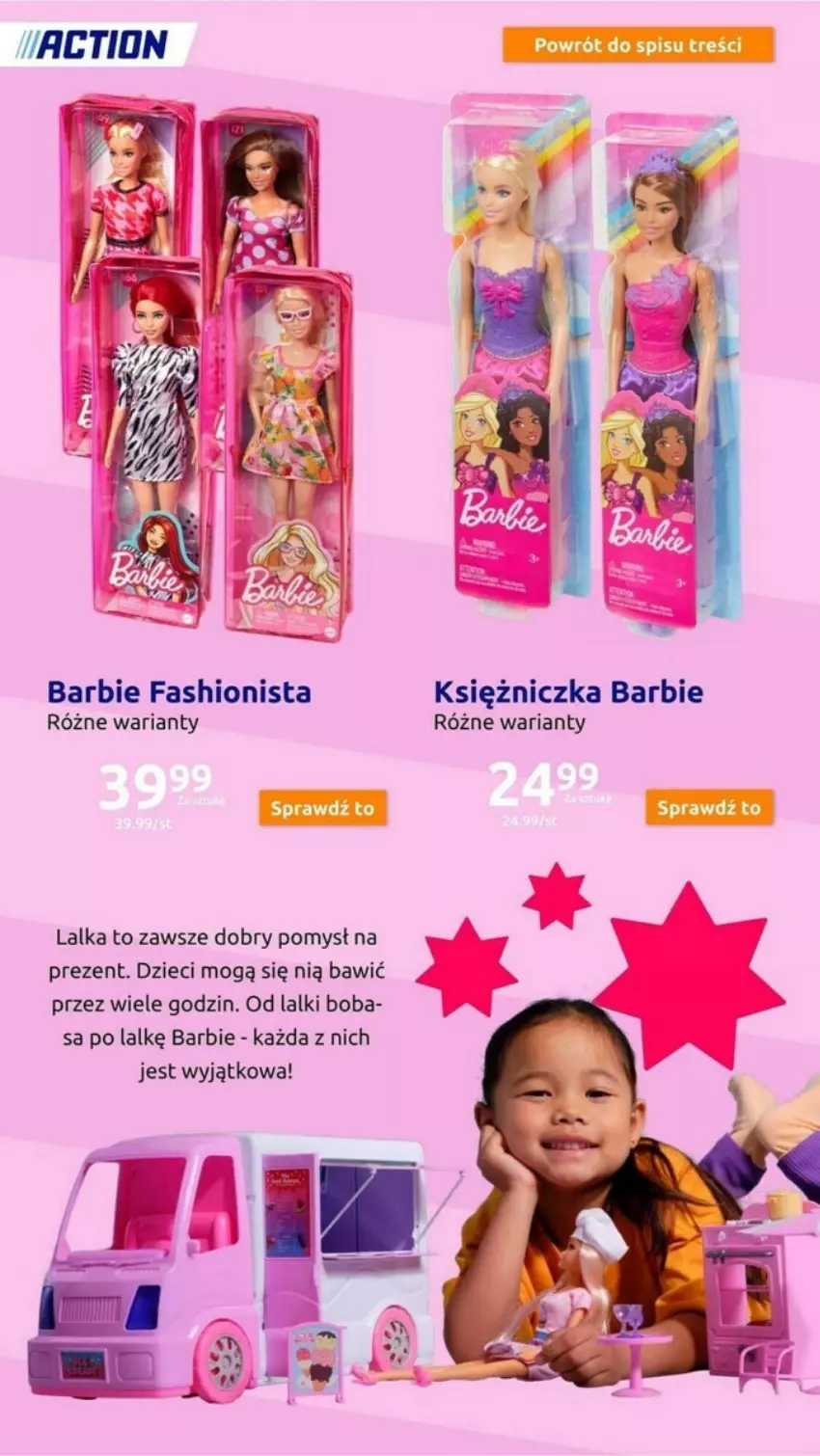 Gazetka promocyjna Action - ważna 15.11 do 21.11.2023 - strona 66 - produkty: Barbie, Dzieci, Fa, Lalka