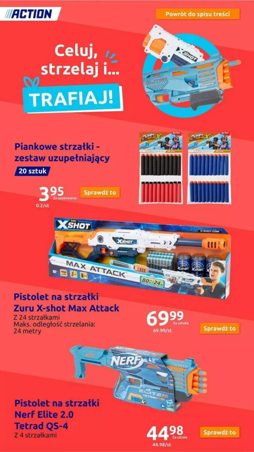 Gazetka promocyjna Action - ważna 15.11 do 21.11.2023 - strona 76 - produkty: Nerf, Pistolet