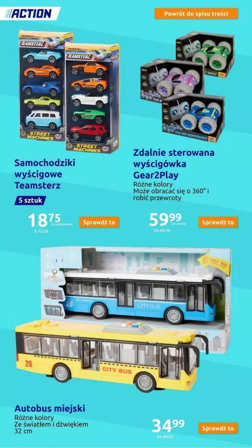 Gazetka promocyjna Action - ważna 15.11 do 21.11.2023 - strona 79 - produkty: Autobus, Chodzik, Samochodziki