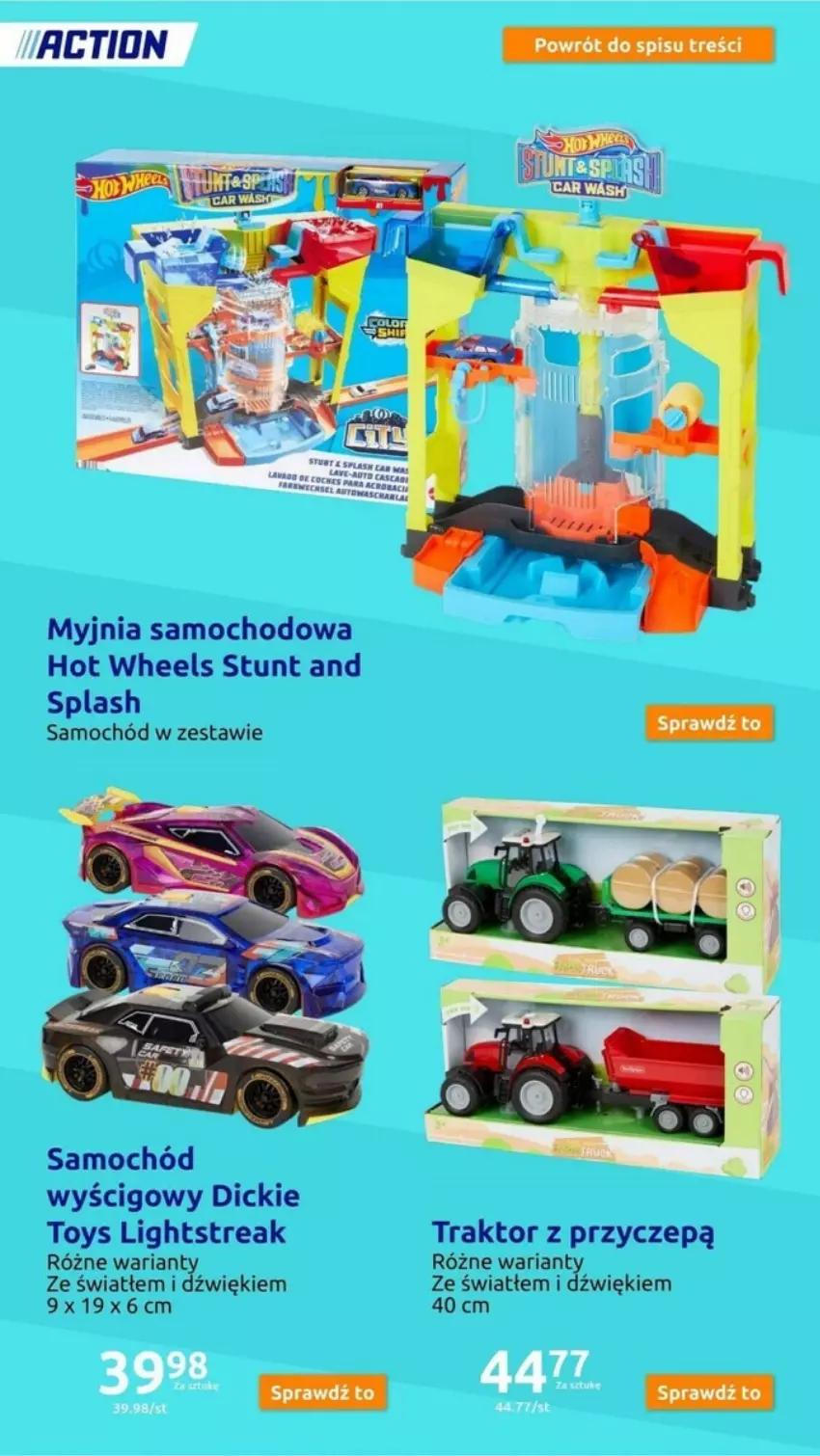 Gazetka promocyjna Action - ważna 15.11 do 21.11.2023 - strona 84 - produkty: Hot Wheels, Samochód, Traktor