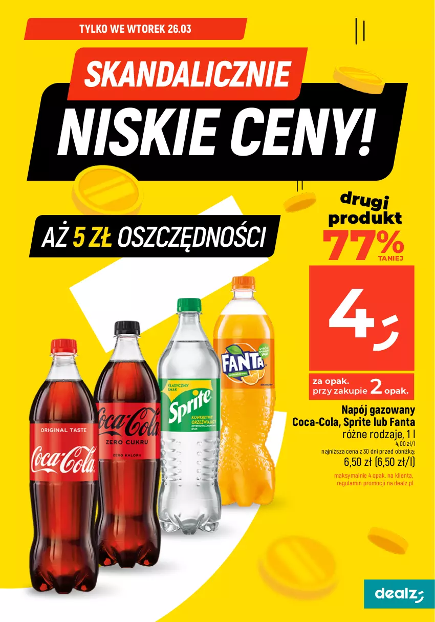 Gazetka promocyjna Dealz - Oszczędzaj każdego dnia! - ważna 25.03 do 27.03.2024 - strona 3 - produkty: Coca-Cola, Fa, Fanta, Jacobs, Kawa, Kawa mielona, Napój, Napój gazowany, Sprite