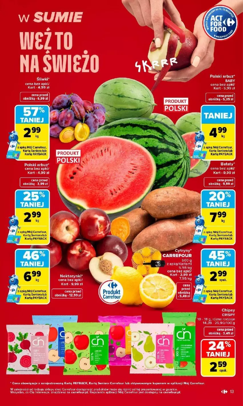 Gazetka promocyjna Carrefour - Gazetka Carrefour, Market w SUMIE najlpeszy, od poniedziałku - ważna 31.08 do 05.09.2026 - strona 15 - produkty: Arbuz, Fa, Piec