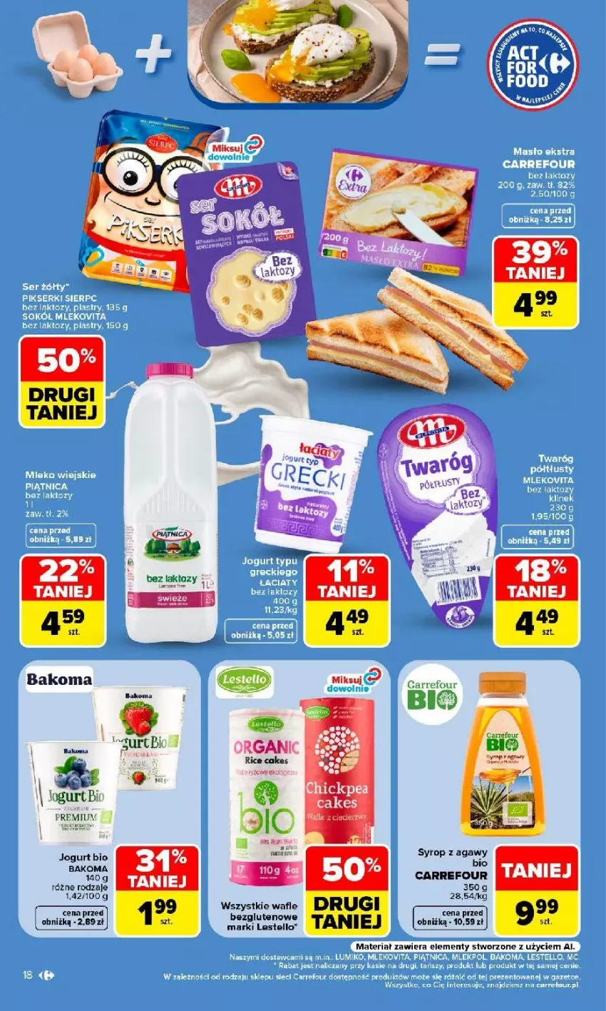 Gazetka promocyjna Carrefour - Gazetka Carrefour, Market w SUMIE najlpeszy, od poniedziałku - ważna 31.08 do 05.09.2026 - strona 20 - produkty: Bakoma, Jogurt, Jogurt bio, Syrop, Wafle