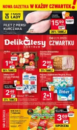 Gazetka promocyjna Delikatesy Centrum - Gazetka DC43 czw-sr - Gazetka - ważna od 08.11 do 08.11.2023 - strona 1 - produkty: Sos, Sok, Rum, Gin, Papier, Velvet, Szynka, Tymbark, Foxy, Polmiek, Jabłka, Mleko