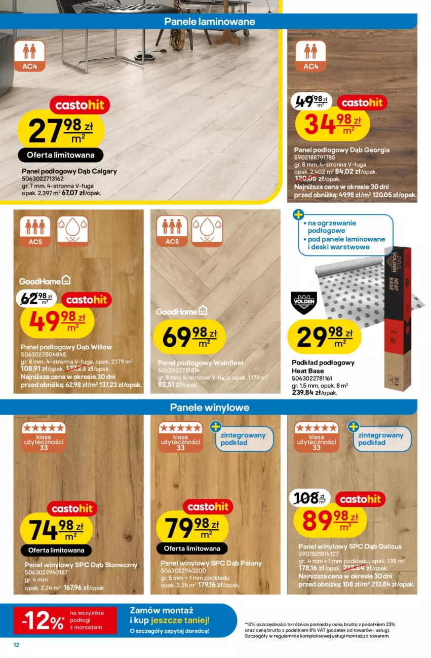 Gazetka promocyjna Castorama - Gazetka Narzędzia 30.09-13.10.2026 - ważna 30.09 do 13.10.2026 - strona 12 - produkty: LG, Ogrzewanie, Panel podłogowy, Podkład